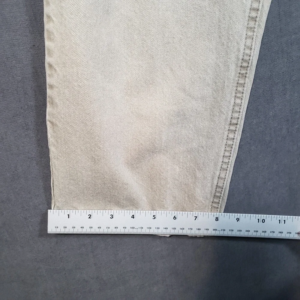 Lee Relaxed‎ Fit Jeans Mens 34x30 Tan Khaki Straight Leg Cotton Denim 2055514
